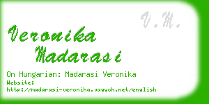 veronika madarasi business card